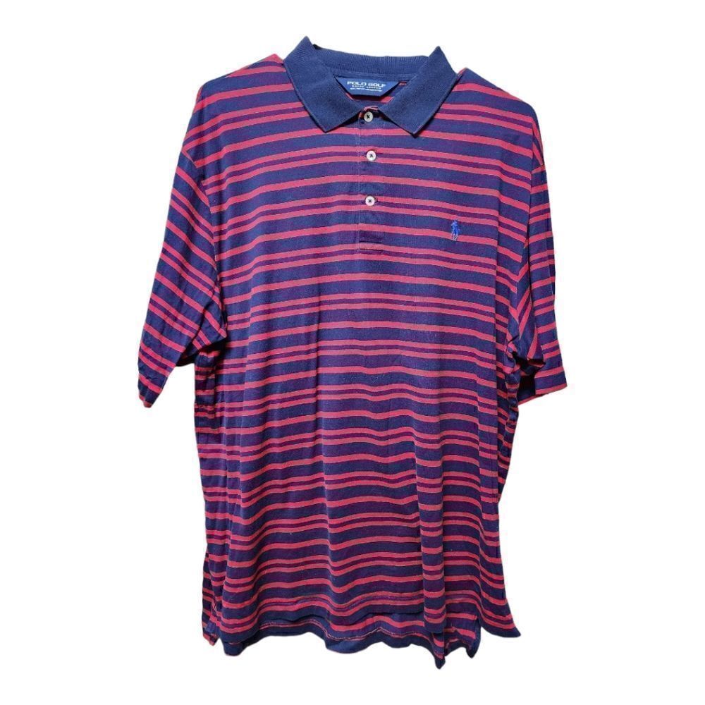 1409 - MENS POLO GOLF RALPH LAUREN 100% PIMA COTTON GOLF SHORT SLEEVE SIZE LARGE